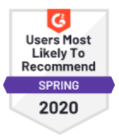User most likely to recommend - spring 2020