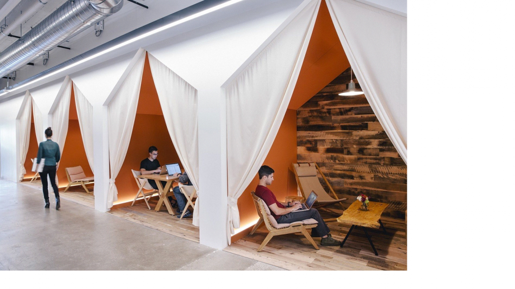 espaço de escritório da airbnb