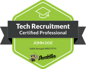 DevSkiller Tech Rekrutierungs-Zertifizierungskurs