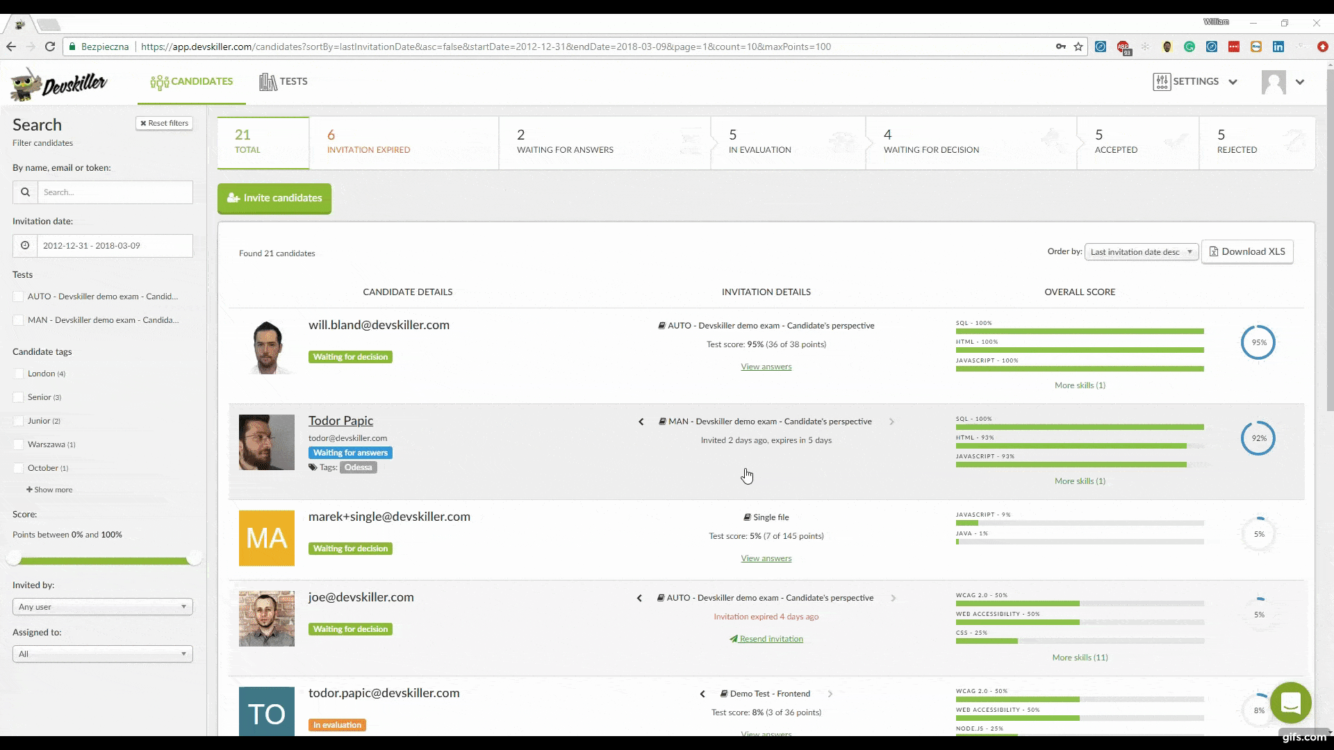 Update DevSkiller-platform - u kunt nu volledige testsessies opnemen
