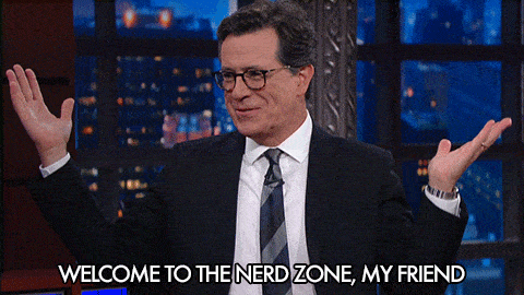 Stephen Colbert gif Vítejte v zóně pro nerdy 