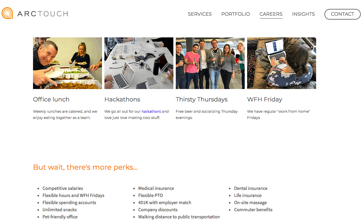 ArcTouch careers page