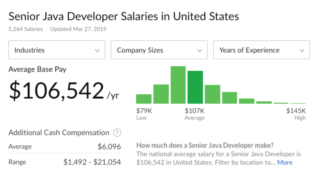 Complete Java Developer Salary Data DevSkiller