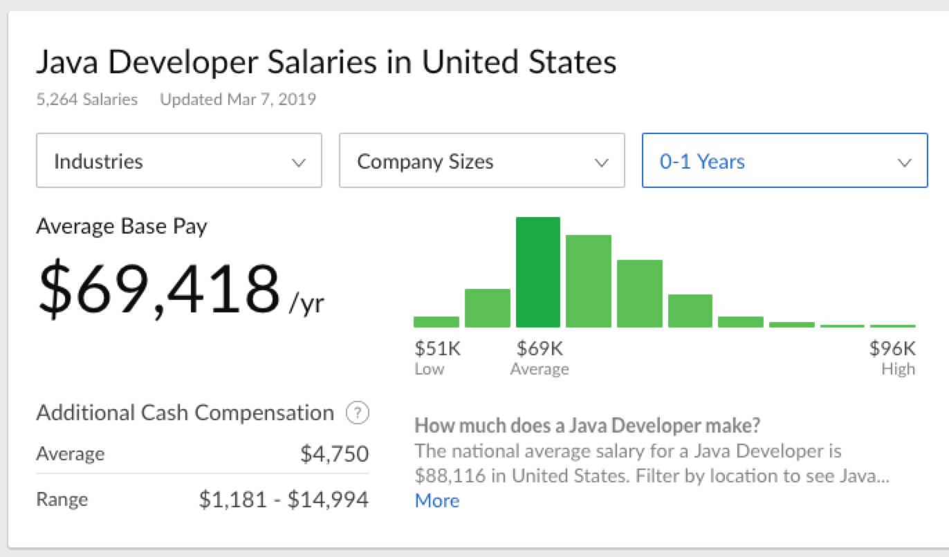 Complete Java developer salary data - DevSkiller