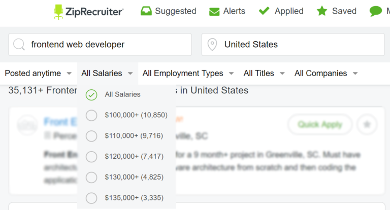 Frontend Developer Average Salary From Junior To Senior Level