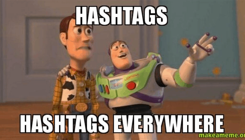 Sociale werving Gebruik conferentiespecifieke hashtags