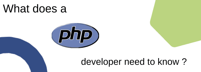 Vad bör en PHP-utvecklare veta om?