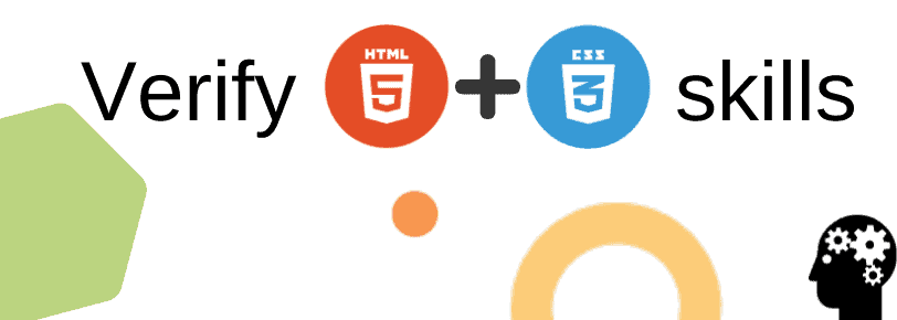 Technical screening of HTML and CSS front end developer skills using an online test