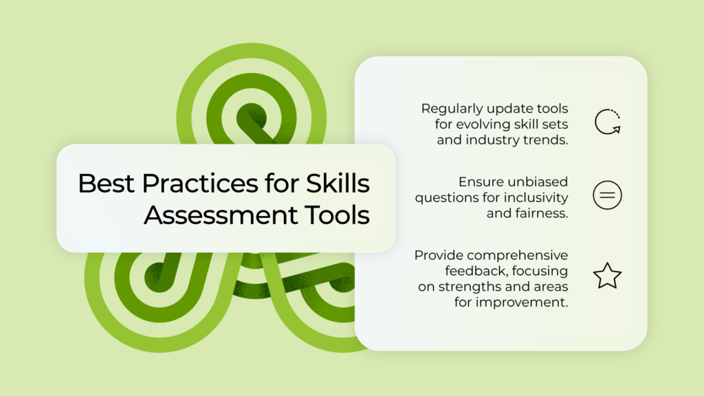 Best practices for using assessment tools