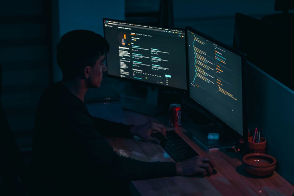 Developer working