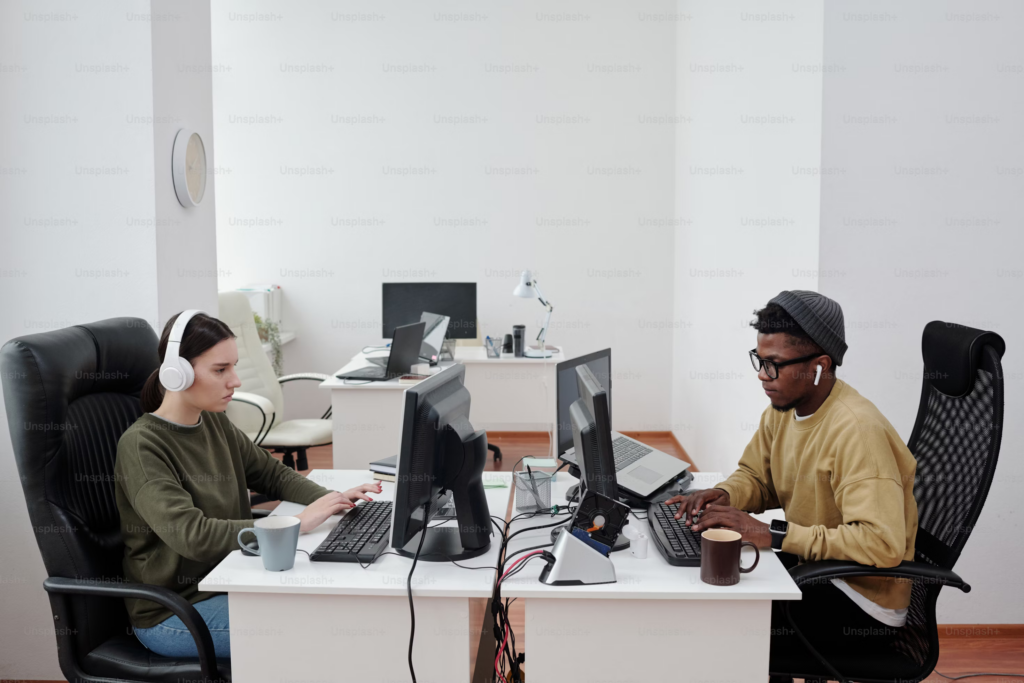 Developers working